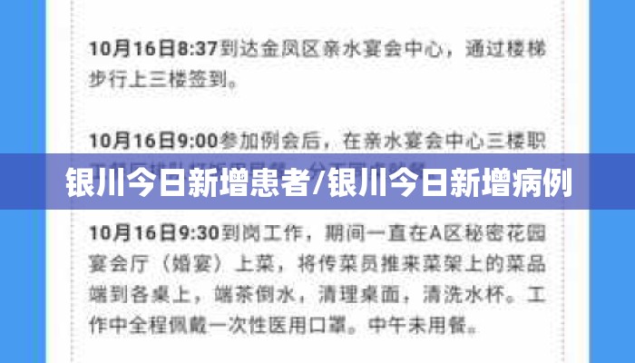 银川今日新增患者/银川今日新增病例