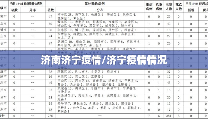 济南济宁疫情/济宁疫情情况