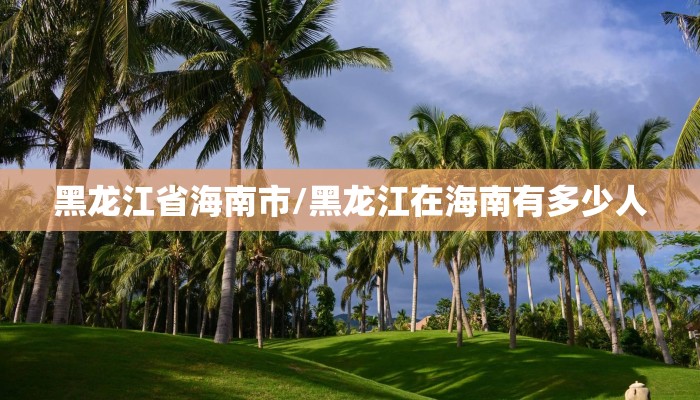 黑龙江省海南市/黑龙江在海南有多少人