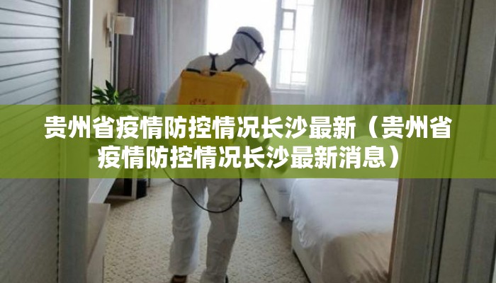 贵州省疫情防控情况长沙最新（贵州省疫情防控情况长沙最新消息）
