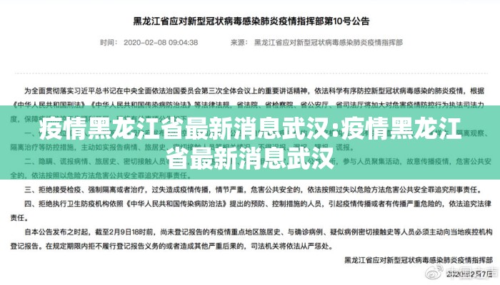 疫情黑龙江省最新消息武汉:疫情黑龙江省最新消息武汉