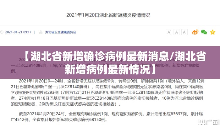 【湖北省新增确诊病例最新消息/湖北省新增病例最新情况】