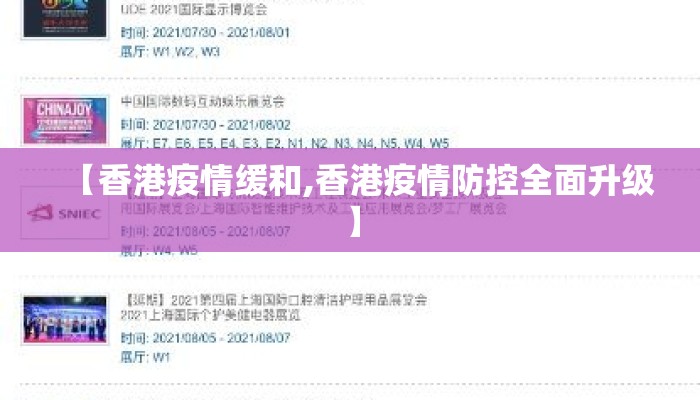 【香港疫情缓和,香港疫情防控全面升级】