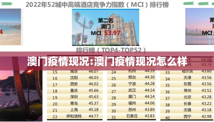澳门疫情现况:澳门疫情现况怎么样