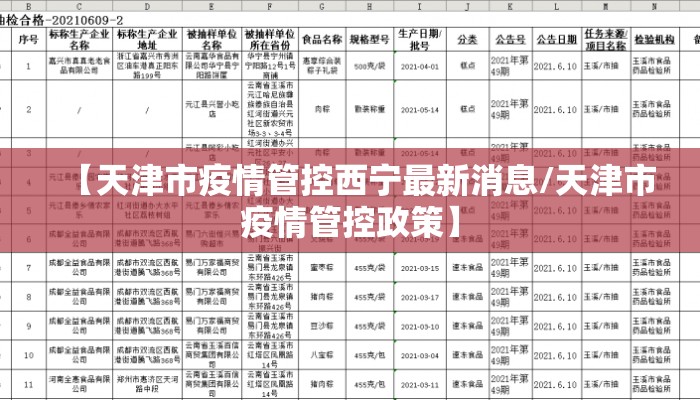 【天津市疫情管控西宁最新消息/天津市疫情管控政策】
