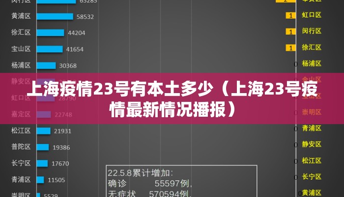 上海疫情23号有本土多少（上海23号疫情最新情况播报）