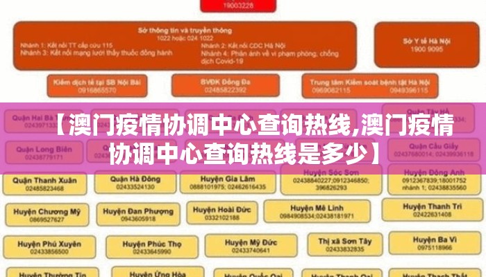 【澳门疫情协调中心查询热线,澳门疫情协调中心查询热线是多少】