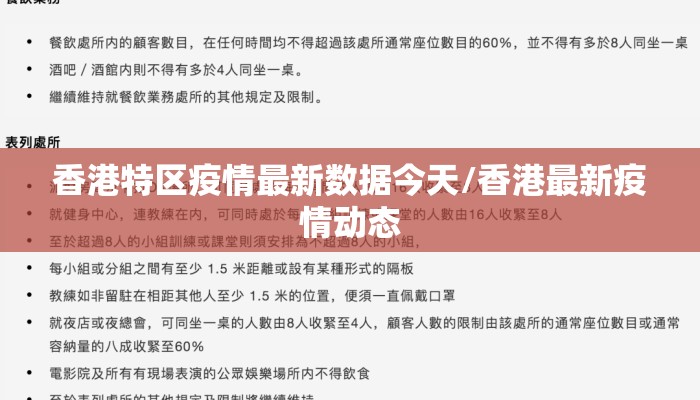 香港特区疫情最新数据今天/香港最新疫情动态