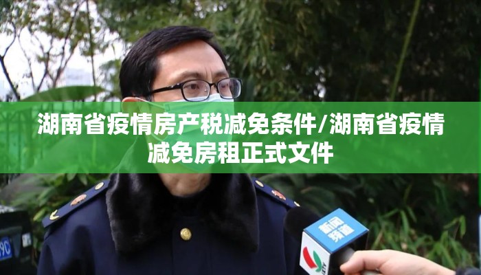 湖南省疫情房产税减免条件/湖南省疫情减免房租正式文件
