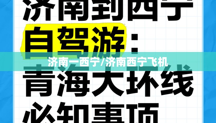 济南一西宁/济南西宁飞机