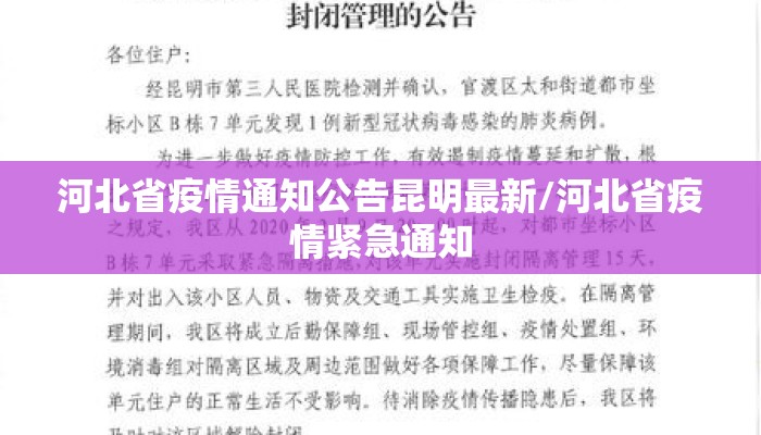 河北省疫情通知公告昆明最新/河北省疫情紧急通知