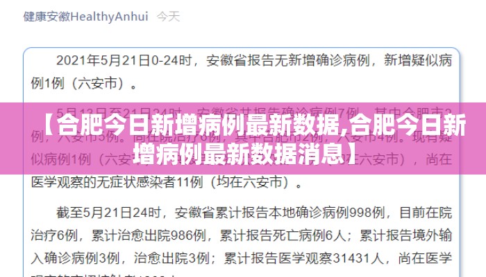 【合肥今日新增病例最新数据,合肥今日新增病例最新数据消息】
