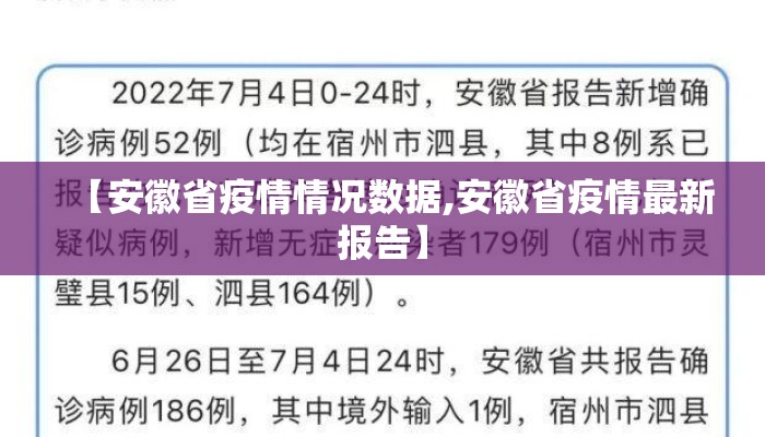 【安徽省疫情情况数据,安徽省疫情最新报告】