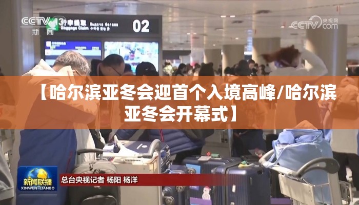 【哈尔滨亚冬会迎首个入境高峰/哈尔滨亚冬会开幕式】