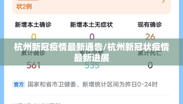 杭州新冠疫情最新通告/杭州新冠状疫情最新进展