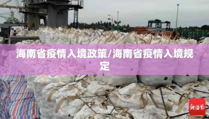 海南省疫情入境政策/海南省疫情入境规定