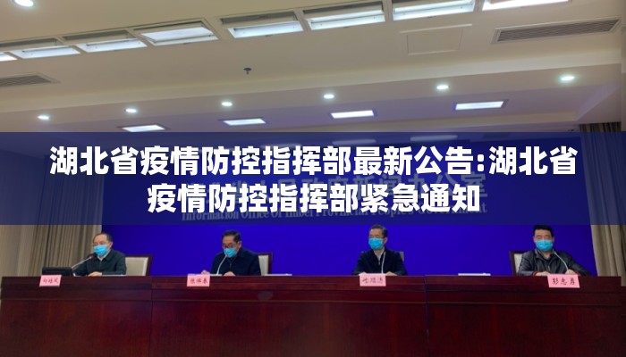 湖北省疫情防控指挥部最新公告:湖北省疫情防控指挥部紧急通知