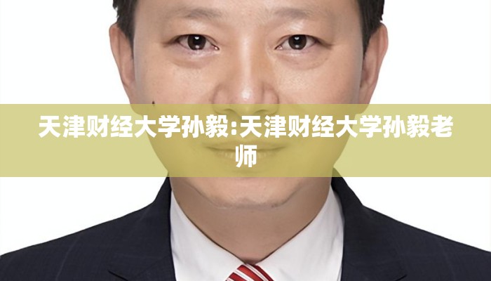 天津财经大学孙毅:天津财经大学孙毅老师