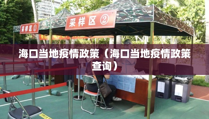 海口当地疫情政策（海口当地疫情政策查询）