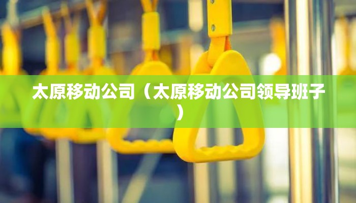 太原移动公司（太原移动公司领导班子）