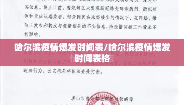 哈尔滨疫情爆发时间表/哈尔滨疫情爆发时间表格