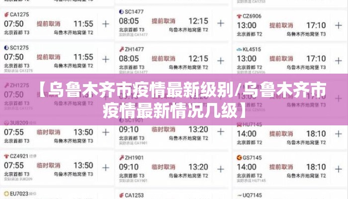 【乌鲁木齐市疫情最新级别/乌鲁木齐市疫情最新情况几级】