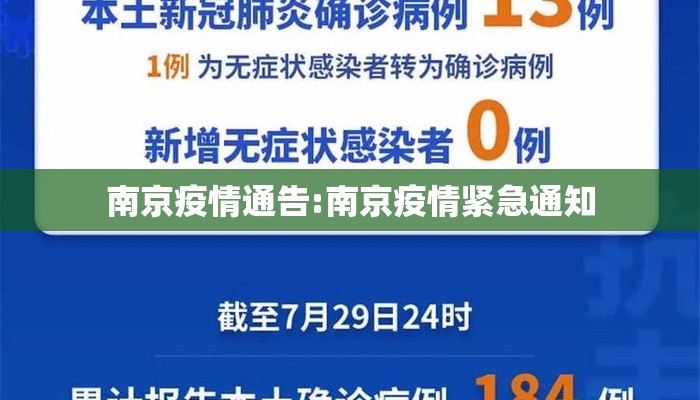 南京疫情通告:南京疫情紧急通知