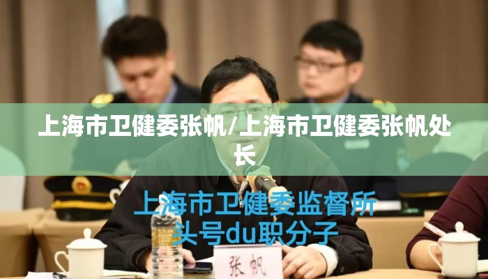 上海市卫健委张帆/上海市卫健委张帆处长
