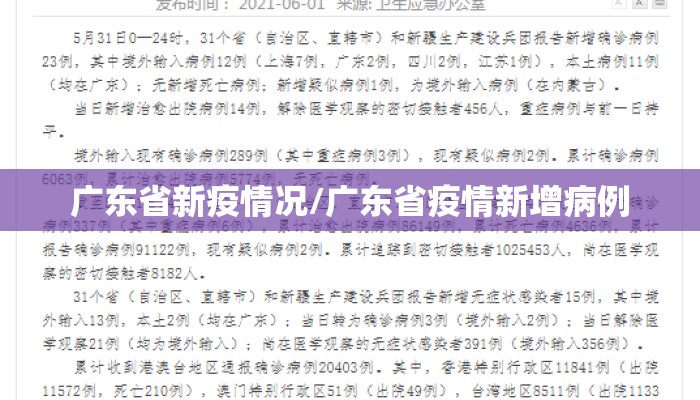 广东省新疫情况/广东省疫情新增病例