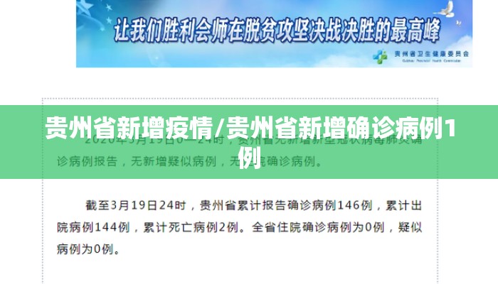 贵州省新增疫情/贵州省新增确诊病例1例