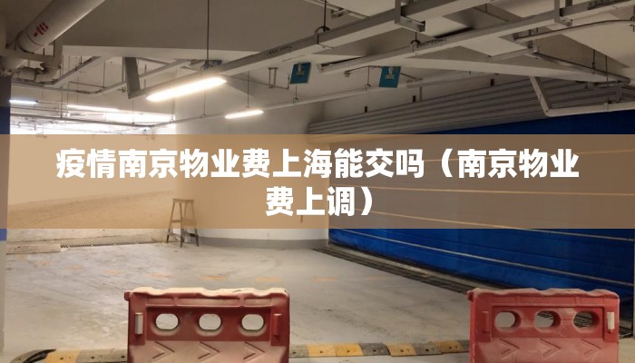 疫情南京物业费上海能交吗（南京物业费上调）