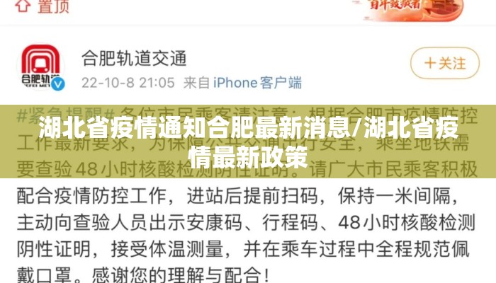 湖北省疫情通知合肥最新消息/湖北省疫情最新政策