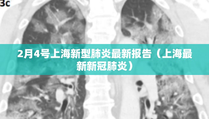 2月4号上海新型肺炎最新报告（上海最新新冠肺炎）