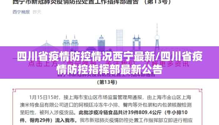 四川省疫情防控情况西宁最新/四川省疫情防控指挥部最新公告