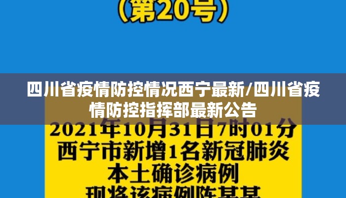 四川省疫情防控情况西宁最新/四川省疫情防控指挥部最新公告