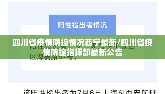 四川省疫情防控情况西宁最新/四川省疫情防控指挥部最新公告
