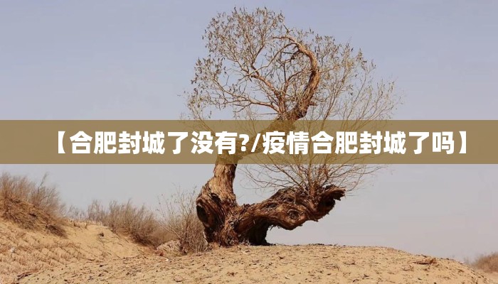 【合肥封城了没有?/疫情合肥封城了吗】