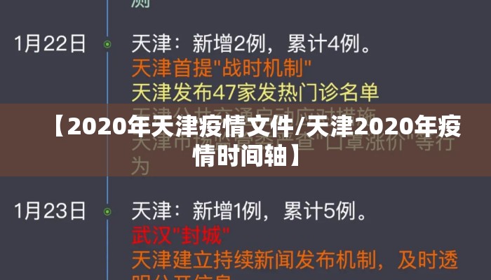 【2020年天津疫情文件/天津2020年疫情时间轴】