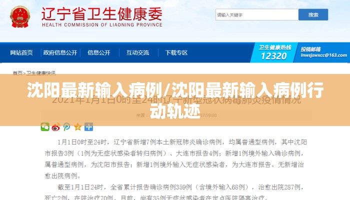 沈阳最新输入病例/沈阳最新输入病例行动轨迹