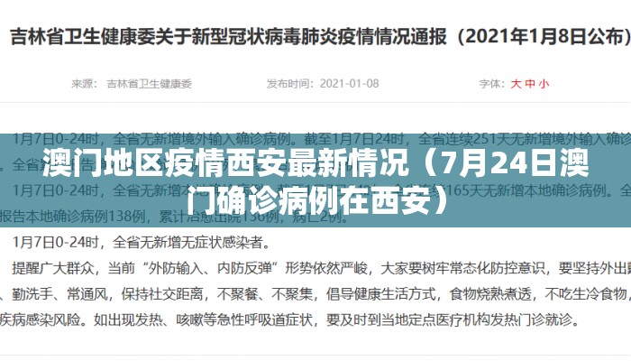 澳门地区疫情西安最新情况（7月24日澳门确诊病例在西安）