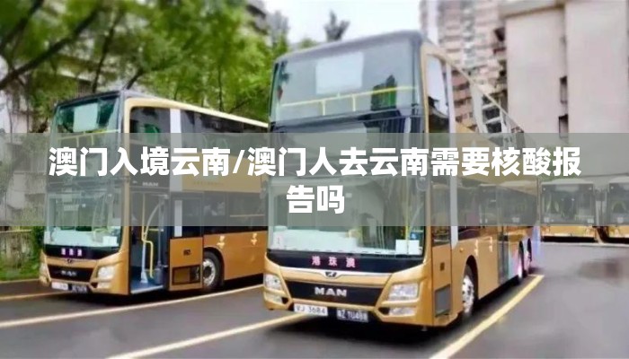 澳门入境云南/澳门人去云南需要核酸报告吗