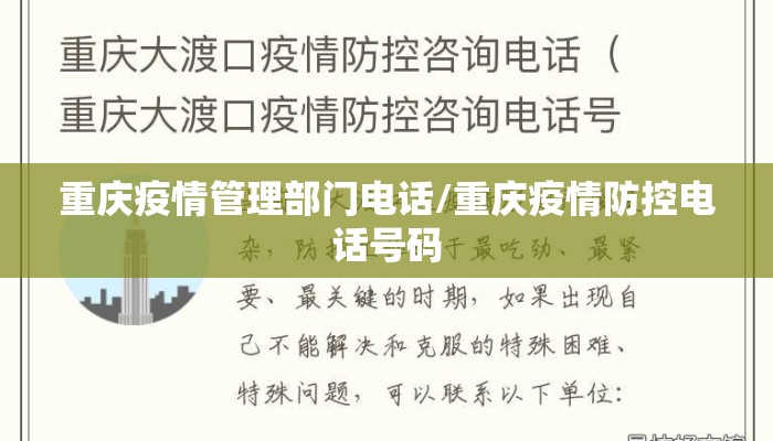 重庆疫情管理部门电话/重庆疫情防控电话号码