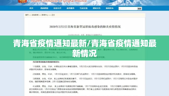青海省疫情通知最新/青海省疫情通知最新情况