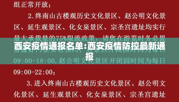 西安疫情通报名单:西安疫情防控最新通报
