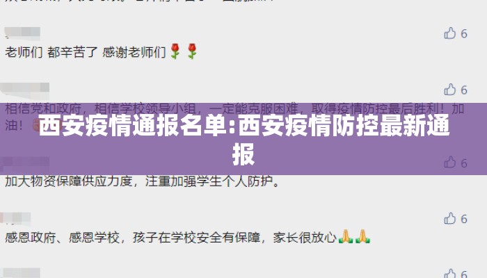 西安疫情通报名单:西安疫情防控最新通报