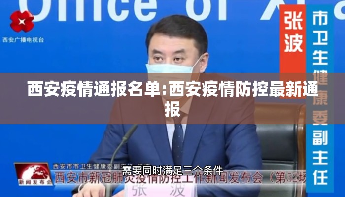 西安疫情通报名单:西安疫情防控最新通报