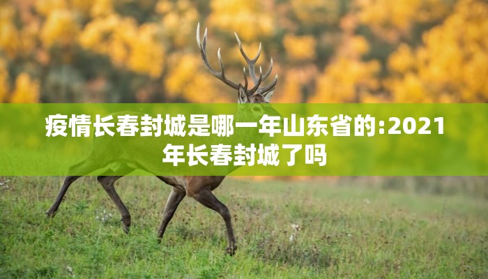 疫情长春封城是哪一年山东省的:2021年长春封城了吗
