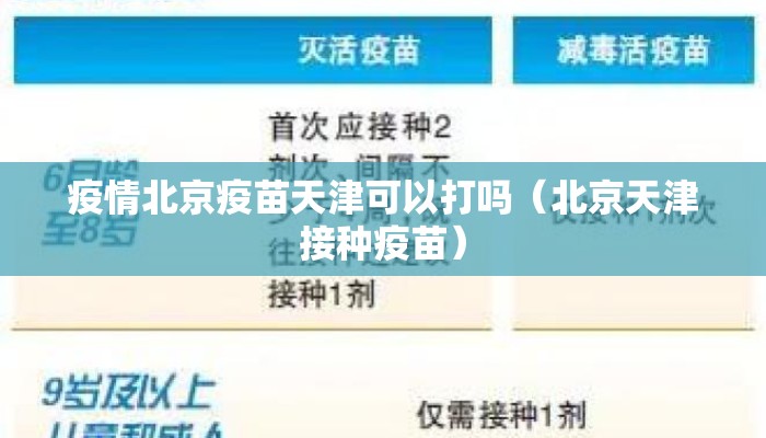 疫情北京疫苗天津可以打吗（北京天津接种疫苗）