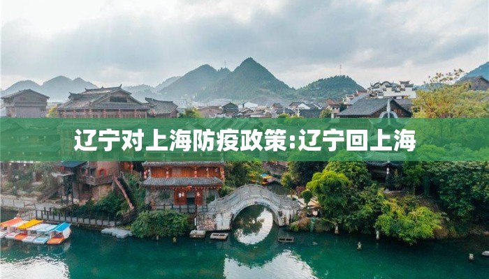 辽宁对上海防疫政策:辽宁回上海