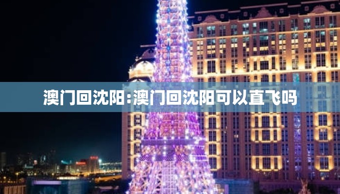 澳门回沈阳:澳门回沈阳可以直飞吗